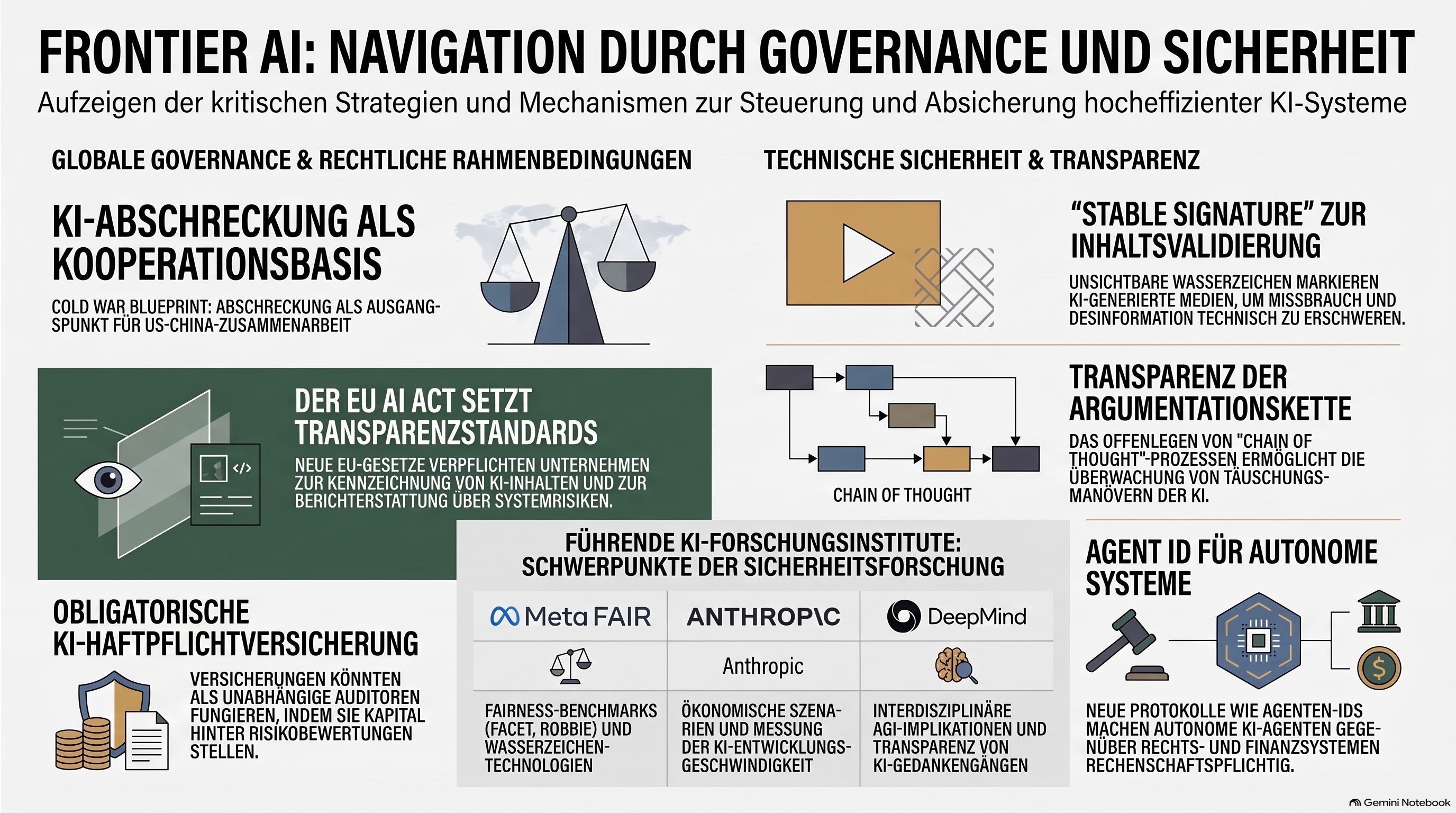 Frontier KI: Governance und Sicherheit – Grafik: Achim Weidner, erstellt mit NotebookLM