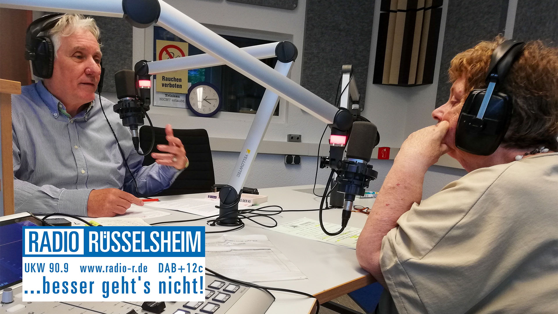 Achim Weidner bei der Sendung SABI-Aktuell auf Radio Rüsselsheim