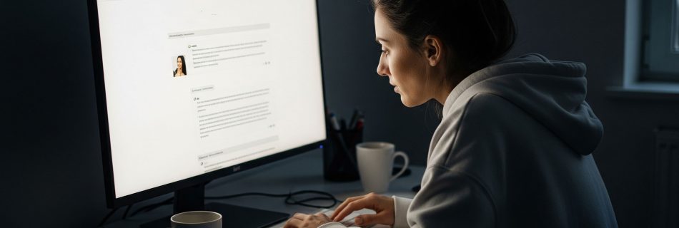KI Komptenz Artikel 4 KI-VO eine Frau im Dialog mit der KI Google Gemini
