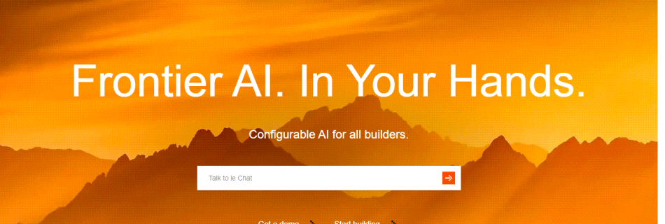 Mistral - Frontier AI In Your Hands