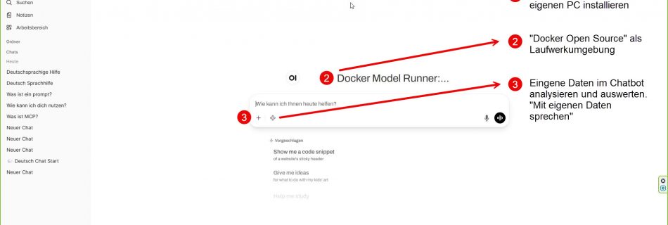 Achim Weidner implementiert lokalen Versuchsaufbau mit Llama 3.2