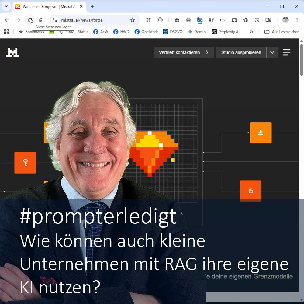 Achim Weidner erklärt: Mistral Forge 2026: RAG-KI für Handwerk und Handel