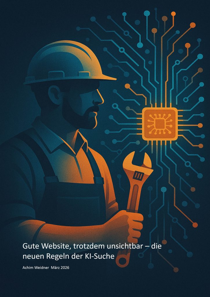 Gute Website, trotzdem unsichtbar – die neuen Regeln der KI-Suche - Kostenlose Handreichung jetzt zum Download