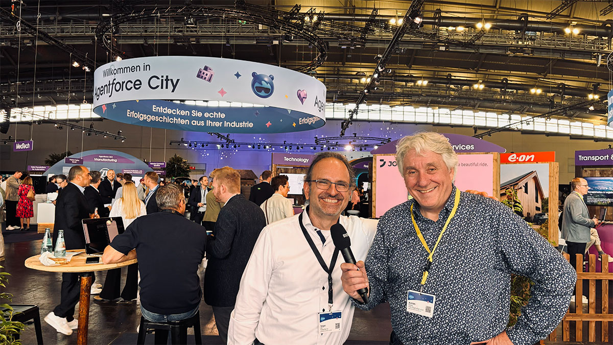 Tolga Elser Salesforce und Achim Weidner Radio Rüsselsheim im Gespräch über agentische KI