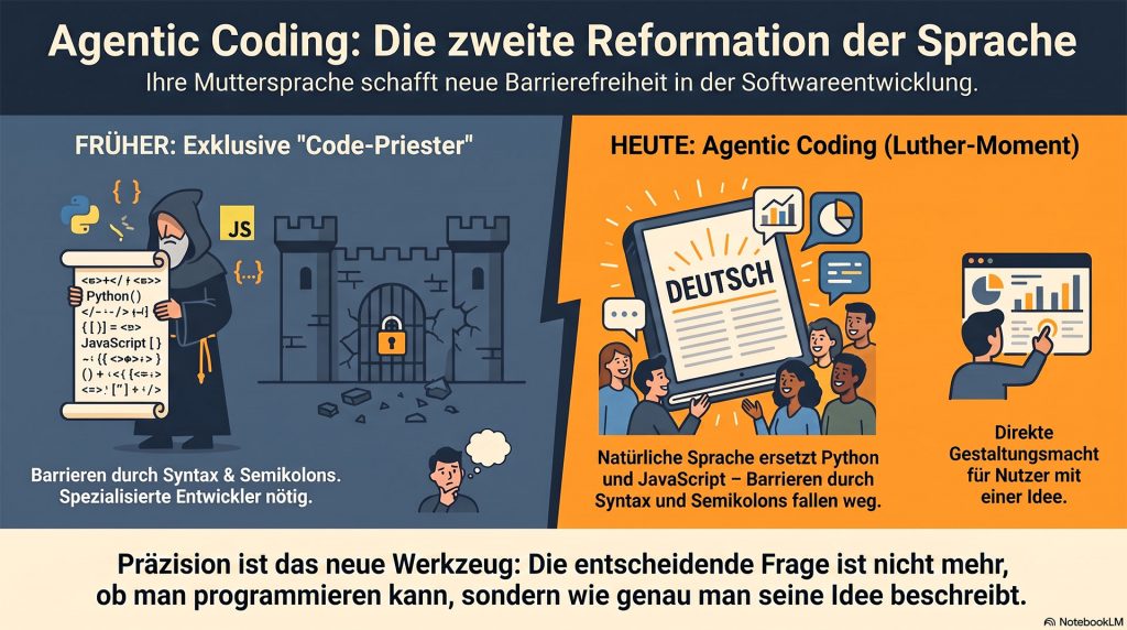Agentic Coding: Die zweite Reformation der Sprache?