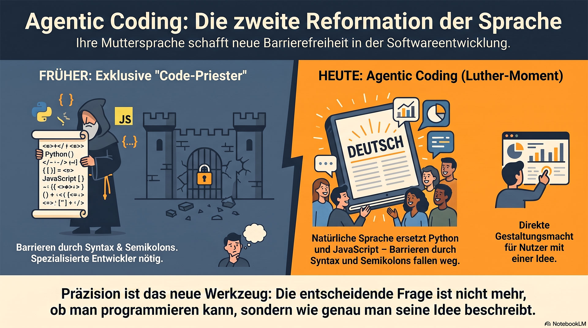 Agentic Coding: Die zweite Reformation der Sprache?